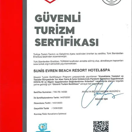 Sunis Evren Hotel&spa 5* Side