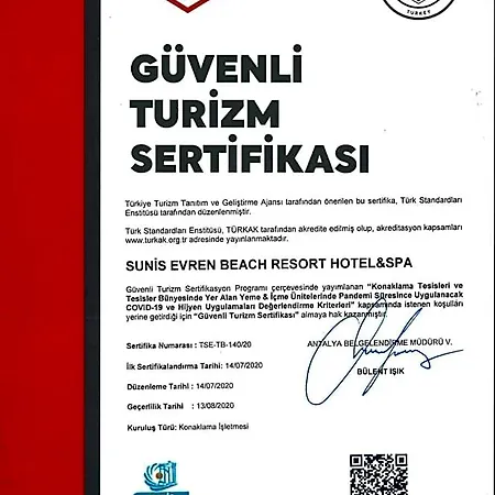 Sunis Evren Hotel&spa 5*